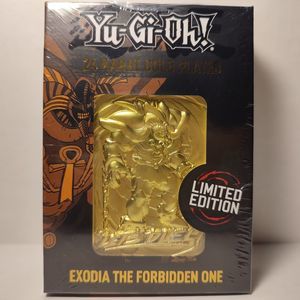 Yugioh Exodia The Forbidden One Metal Card 24k Gold Plated Ingot Official Item